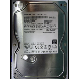 Накопитель HDD SATA  500GB Hitachi 7200rpm 32MB (HDS721050DLE630) Refurbished