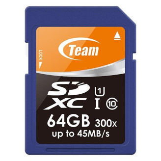 Карта памяти SDXC  64GB UHS-I Class 10 Team (TSDXC64GUHS01)