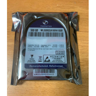 Накопитель HDD 2.5 SATA  500GB Mediamax 10000rpm 16MB (WL500GSA16RA100B) Refurbished