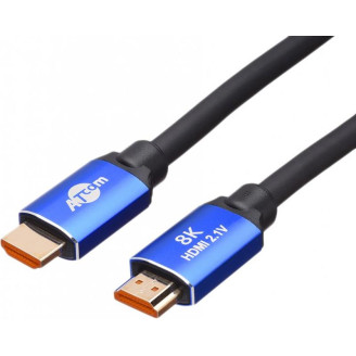 Кабель ATcom HDMI - HDMI V 2.1 (M/M), Real 8K 48Gbps, 10 м, черный/ синий (88810)