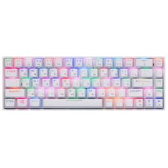 Клавиатура 2E Gaming KG370UWT-BL RGB Gateron Blue Switch Ukr (2E-KG370UWT-BL) White USB