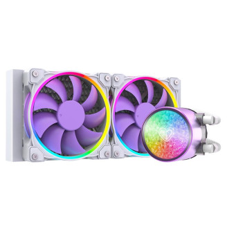 Система водяного охлаждения ID-Cooling Pinkflow 240 Diamond Purple, Intel: 2066/2011/1700/1200/1151/1150/1155/1156, AMD: AM5/AM4, 274x120x27 мм, 4-pin