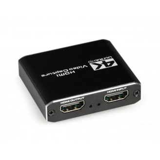 Адаптер Cablexpert HDMI - HDMI+USB+3.5 мм (F/F), Black (UHG-4K2-01)