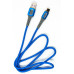 Кабель Dengos USB-USB Type-C 1м Blue (NTK-TC-LP-BLUE)