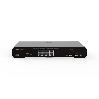 Коммутатор Ruijie Reyee RG-NBS3100-8GT2SFP-P (8xGE PoE+, 2xSFP, max PoE 125W, Desktop Steel Case, Ruijie Cloud, L2)