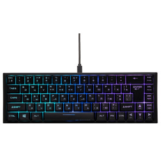 Клавиатура 2E Gaming KG350UBK RGB Ukr (2E-KG350UBK) Black USB