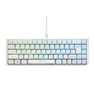 Клавиатура 2E Gaming KG350UWT RGB Ukr (2E-KG350UWT) White USB