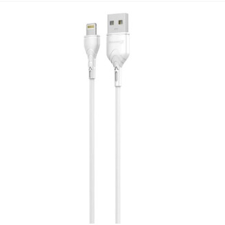 Кабель Grand-X USB - Lightning (M/M), 1 м, Cu, 2.1 A, White (PL01W)