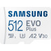 Карта памяти MicroSDXC 512GB UHS-I Class 10 Samsung Evo Plus R130/W130MB/s + SD-адаптер (MB-MC512KA/RU)