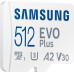 Карта памяти MicroSDXC 512GB UHS-I Class 10 Samsung Evo Plus R130/W130MB/s + SD-адаптер (MB-MC512KA/RU)