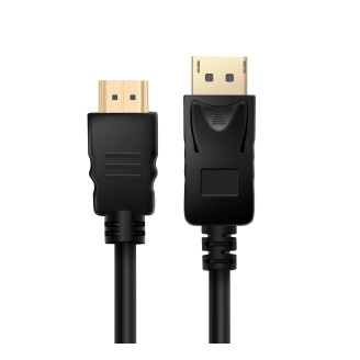 Кабель ProLogix (PR-DP-HDMI-P-02-30-1m) DisplayPort-HDMI  V1.2, 1м_бн