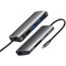 Док-станция ProLogix (PR-WUC-105B) 7 in 1 USB3.1 Type C to HDMI+2*USB3.0+PD+Lan+TF+SD_бн