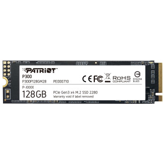 Накопитель SSD  128GB Patriot P300 M.2 2280 PCIe 3.0 x4 NVMe TLC (P300P128GM28)
