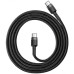 Кабель Baseus Cafule USB-С-USB-C, 3A, 1м Gray/Black (CATKLF-GG1)