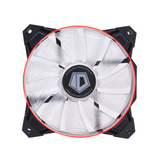 Вентилятор ID-Cooling SF-12025-R, 120x120x25мм, 4-pin PWM, черный с красным Bulk