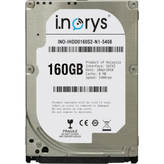 Накопитель HDD 2.5 SATA  160GB i.norys 5400rpm 8MB (INO-IHDD0160S2-N1-5408)