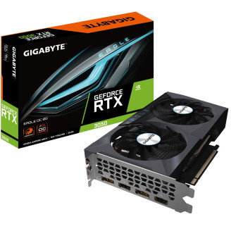 Видеокарта GF RTX 3050 8GB GDDR6 Eagle OC Gigabyte (GV-N3050EAGLE OC-8GD)