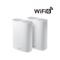 Wi-Fi Mesh система Asus ZenWiFi AX Hybrid (XP4) 2pk White (90IG05T0-BM9110) (WiFi6, AX1800, Qualcomm, 1xGE WAN, 2xGE LAN, 1xUSB 3.2, AiMesh, антенны: 4)