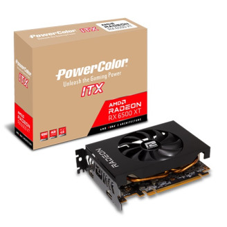 Видеокарта AMD Radeon RX 6500 XT 4GB GDDR6 ITX PowerColor (AXRX 6500XT 4GBD6-DH)