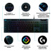 Клавиатура Logitech G815 Gaming Mechanical GL Linear RGB (920-009007) Black USB