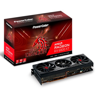 Видеокарта AMD Radeon RX 6800 XT 16GB GDDR6 Red Dragon PowerColor (AXRX 6800XT 16GBD6-3DHR/OC)