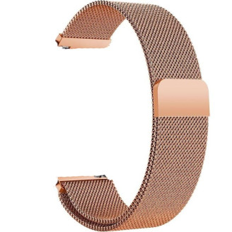 Ремешок BeCover Milanese Style для Amazfit Stratos (22mm)/Stratos 2/2S/3/Amazfit GTR 2/Amazfit GTR 47mm/Amazfit GTR Lite 47mm/Amazfit Nexo/Amazfit Pace/Amazfit GTR 3 Pro Rose Gold (707732)