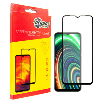 Защитное стекло Dengos для Realme Narzo 50A Black Full Glue (TGFG-219)