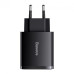 Сетевое зарядное устройство Baseus Compact Quick Charger 30W QC+ PD (1Type-C + 2USB) Black (CCXJ-E01)