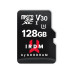 Карта памяти MicroSDXC  128GB UHS-I/U3 Class 10 GOODRAM IRDM + SD-адаптер R100/W70MB/s (IR-M3AA-1280R12)