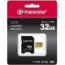 Карта памяти MicroSDHC  32GB UHS-I/U3 Class 10 Transcend 500S + SD-adapter (TS32GUSD500S)