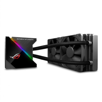 Система водяного охлаждения Asus ROG Ryujin 2x120mm Aura OLED (90RC0030-M0UAY0), Intel:1150/1151/1155/1156/1366/2011/2011-3/2066, AMD:AM4/TR4, 272x121x27мм, 4-pin