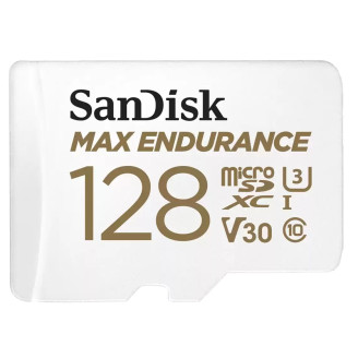 Карта памяти MicroSDXC 128GB UHS-I/U3 Class 10 SanDisk Max Endurance R100/W40MB/s (SDSQQVR-128G-GN6IA)