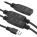 Активный удлинитель PowerPlant USB - USB V 3.0 (M/F), 20 м, черный (CA912865)