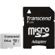 Карта памяти MicroSDXC  64GB UHS-I Class 10 Transcend 300S + SD-adapter (TS64GUSD300S-A)