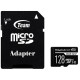 Карта памяти MicroSDXC 128GB UHS-I Class 10 Team Dash Card + SD-adapter (TDUSDX128GUHS03)