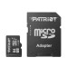 Карта памяти MicroSDXC 64GB UHS-I Class 10 Patriot LX + SD-adapter (PSF64GMCSDXC10)