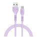 Кабель ACCLAB AL-CBCOLOR-T1PP USB-USB Type-C 1.2м Purple (1283126518270)