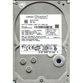 Накопитель HDD SATA 1.0TB Hitachi (HGST) UltraStar A7K1000 7200rpm 32MB (HUA721010KLA330) Refurbished