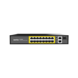 Коммутатор Netis P116GH (2xGE uplink ports, 16xFE PoE, 1*SFP, Max PoE 240W)