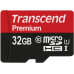 Карта памяти MicroSDHC  32GB UHS-I Class 10 Transcend Premium 400x + SD-adapter (TS32GUSDU1)