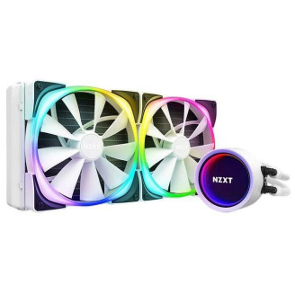 Система водяного охлаждения NZXT Kraken X63 RGB White (RL-KRX63-RW), Intel: 1700/1200/1156/1155/1151/1150, AMD: AM5/AM4, 315х143х30 мм, 4-pin