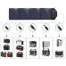 Солнечное зарядное устройство Choetech 80W (158x41см) USB 5V/2.4A + 5V/2.4A QC3.0 + USB-C PD3.0 (30W) (SC007)
