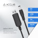 Кабель питания ACCLAB USB - DC (M/M), 5.5х2.5 мм, 12V, 1A, 1 м, Black (1283126552847)