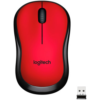 Мышь беспроводная Logitech M220 Silent (910-004880) Red USB