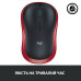 Мышь беспроводная Logitech M185 Red (910-002240)