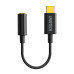 Адаптер Choetech 3.5 мм - USB Type-C (F/M), Black (AUX003-BK)