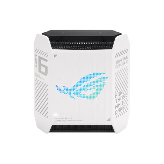 Wi-Fi Mesh система Asus ROG Rapture GT6 1pk White (90IG07F0-MU9A30) (WiFi6, AX10000, Broadcom, 1x2.5GE WAN, 3xGE LAN, 1xUSB 3.2, AiMesh, антенны: 9)