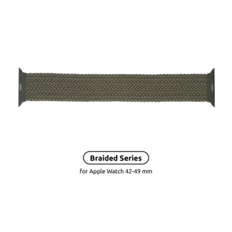 Ремешок Armorstandart Braided Solo Loop для Apple Watch 42mm/44mm/45mm/49mm Inverness Green Size 6 (148 mm) (ARM58075)
