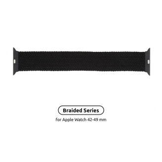 Ремешок Armorstandart Braided Solo Loop для Apple Watch 42mm/44mm/45mm/49mm Charcoal Size 6 (148 mm) (ARM58072)