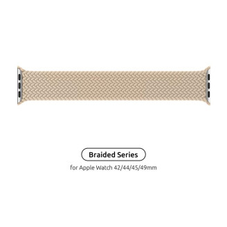 Ремешок Armorstandart Braided Solo Loop для Apple Watch 42mm/44mm/45mm/49mm Beige Size 10 (172 mm) (ARM64903)